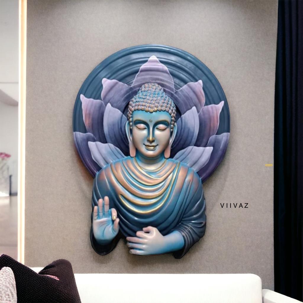 Blessing Buddha Figurine Wall Decor