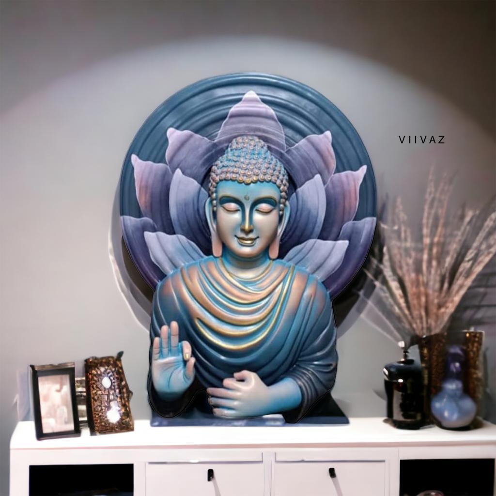 Blessing Buddha Figurine Wall Decor