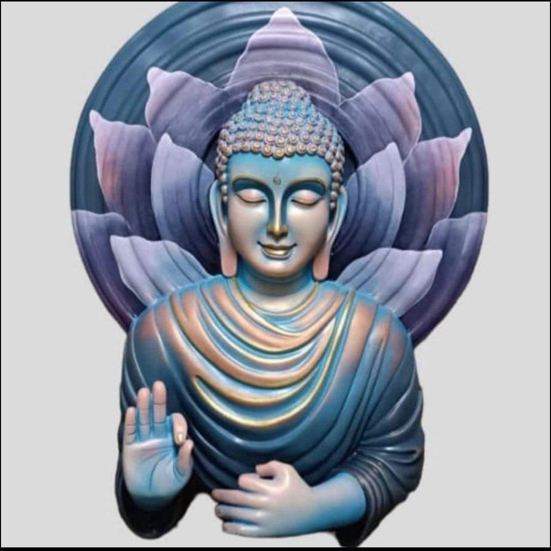 Blessing Buddha Figurine Wall Decor