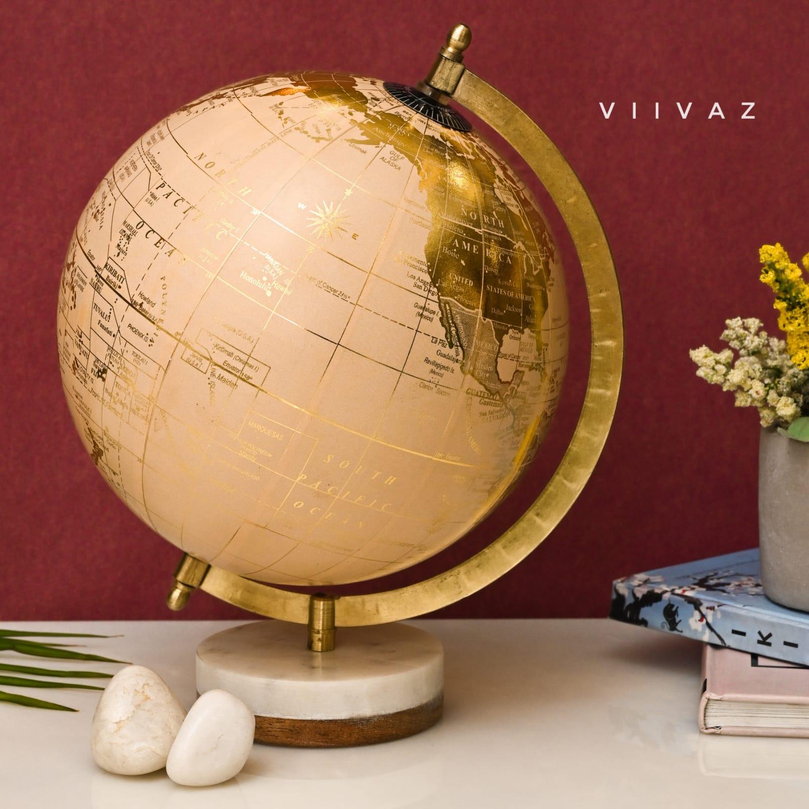 Brunel Laminated Gold Pink Globe
