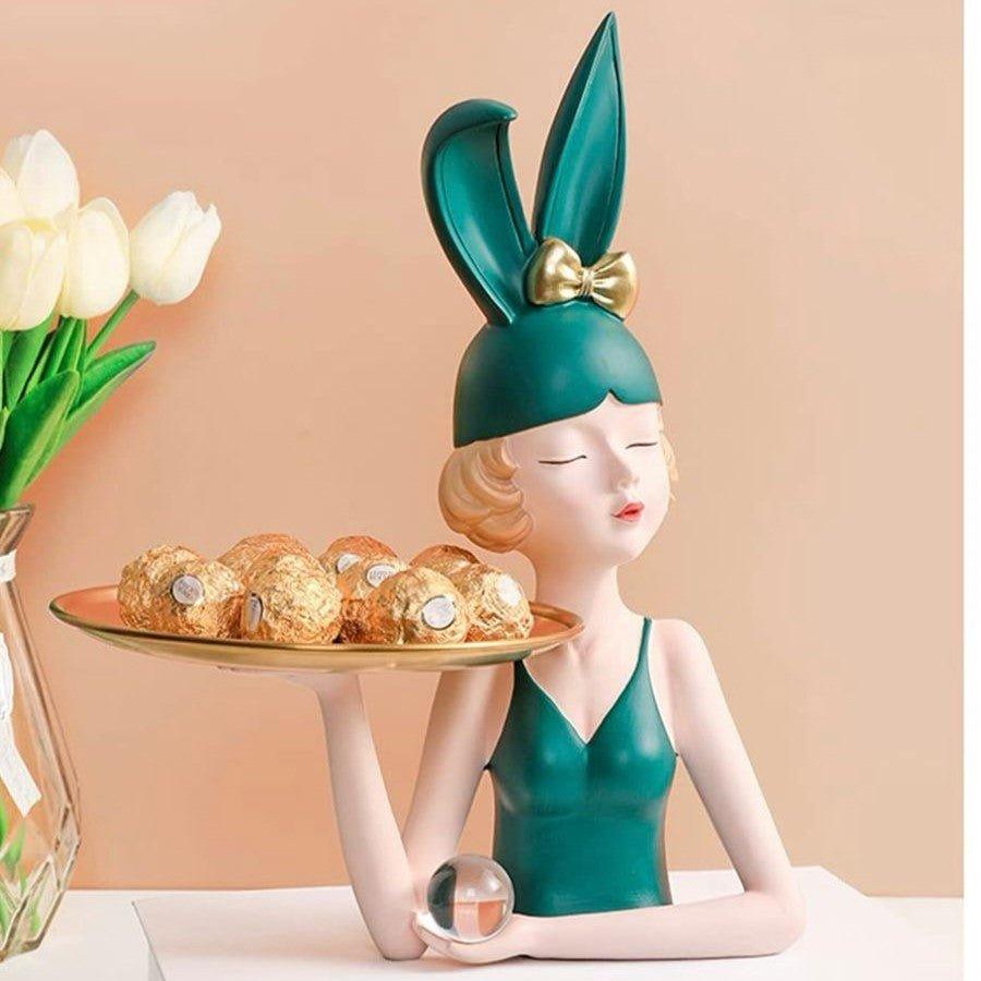 Bunny Girl Tray Holder