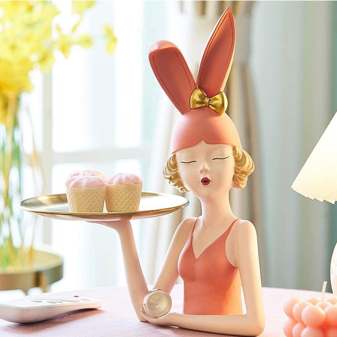 Bunny Girl Tray Holder