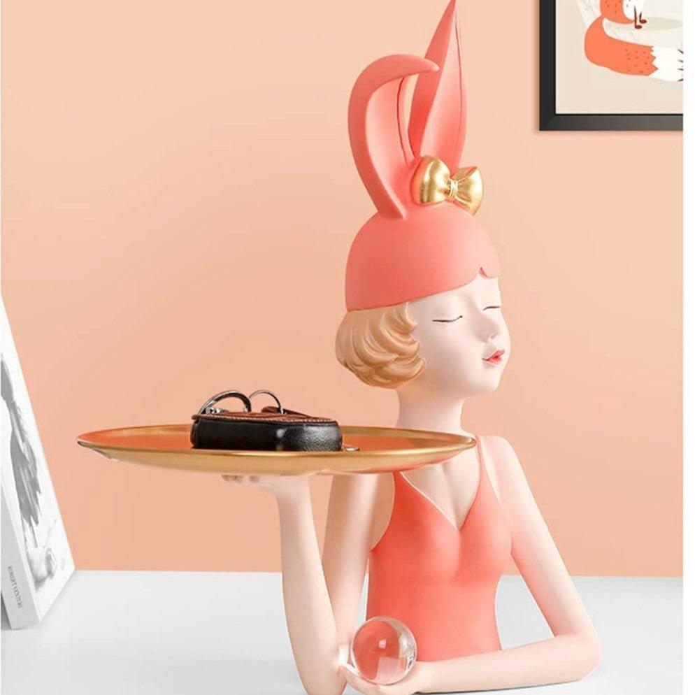 Bunny Girl Tray Holder