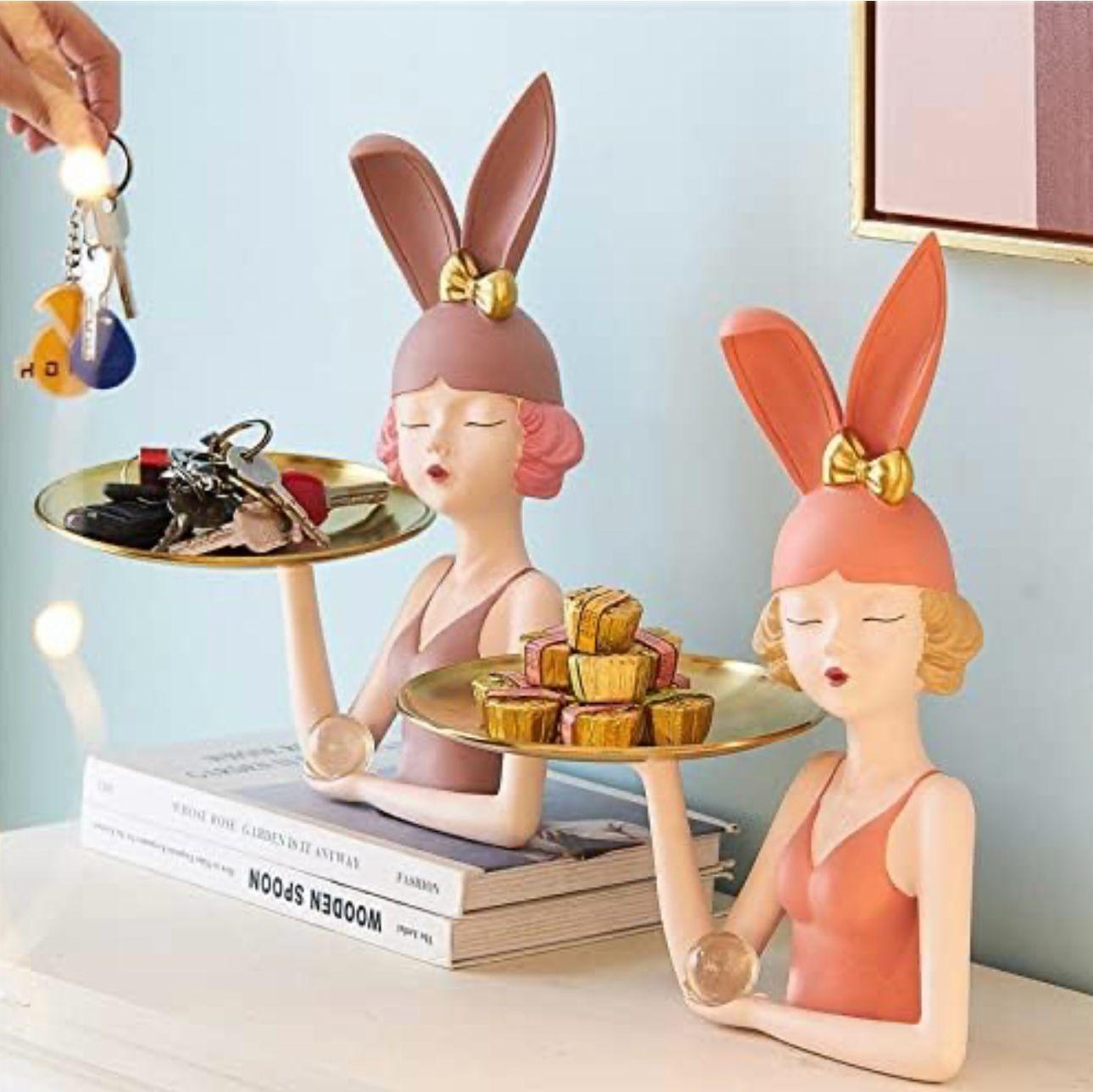 Bunny Girl Tray Holder