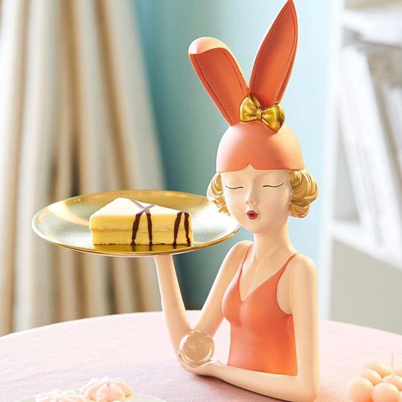 Bunny Girl Tray Holder