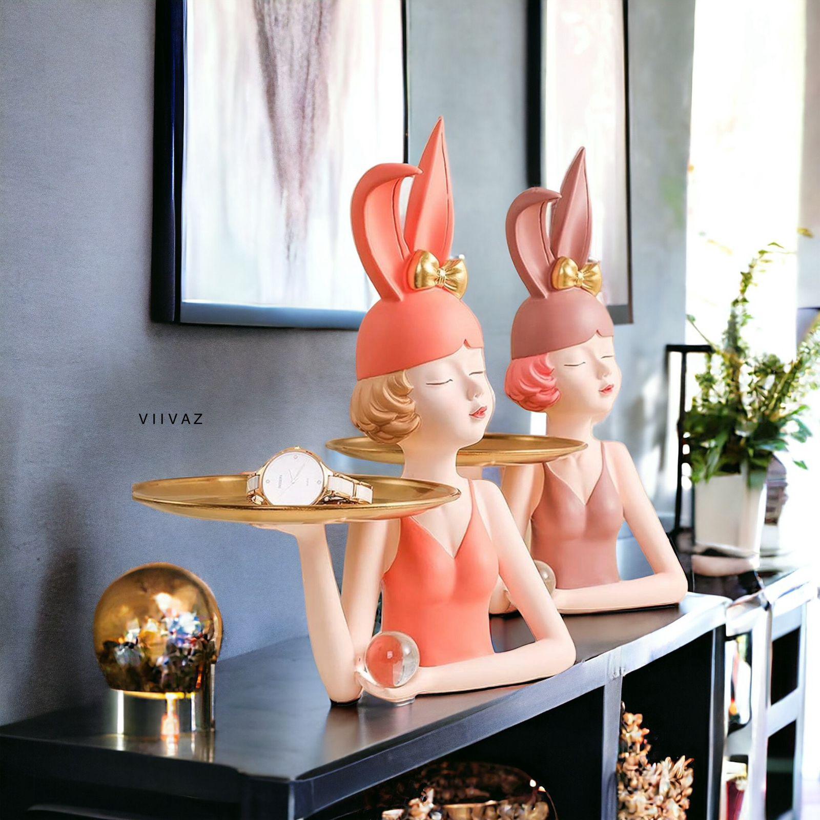 Bunny Girl Tray Holder
