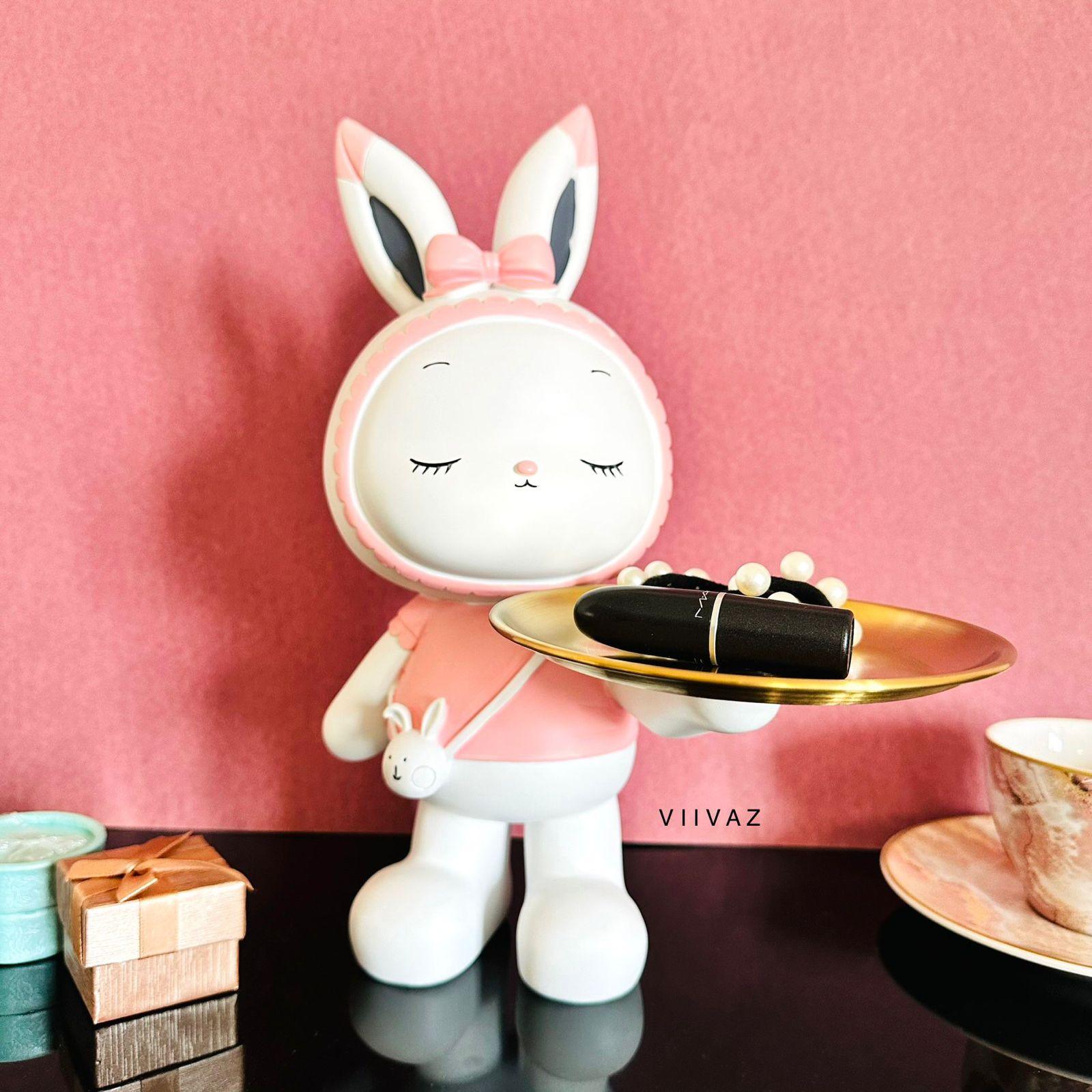 Bunny Rabbit Girl Tray Holder