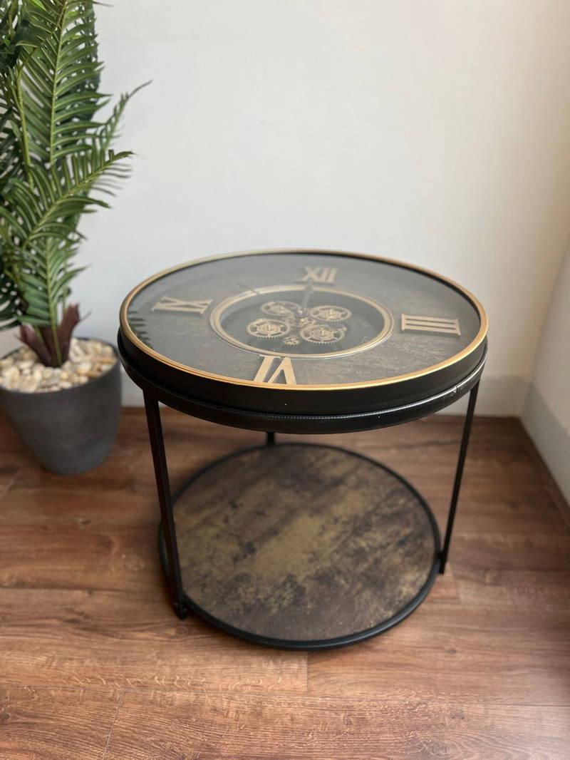 Coffee Table With Mechanical Gear Clock Style 13