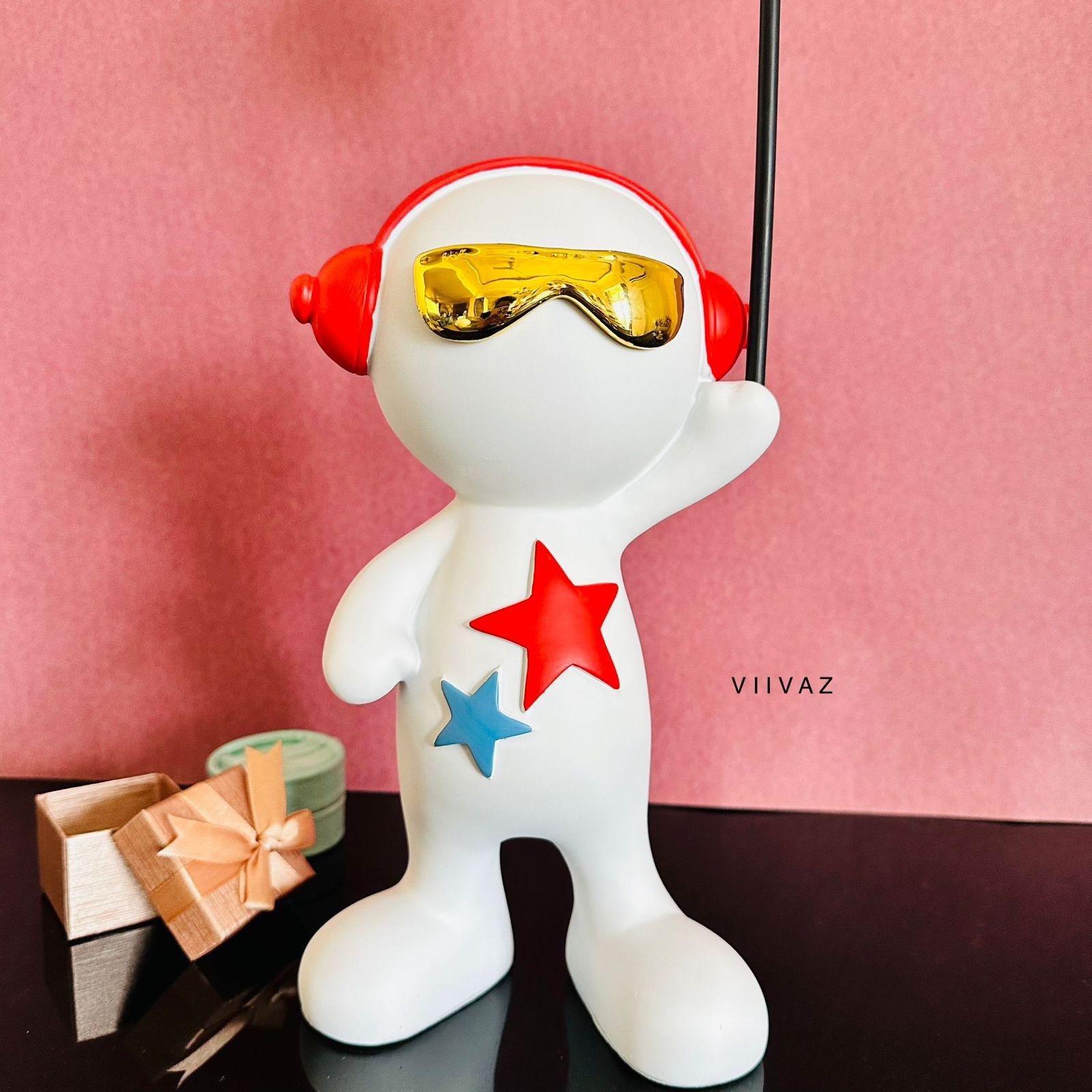 Celebrating Alien with Balloon