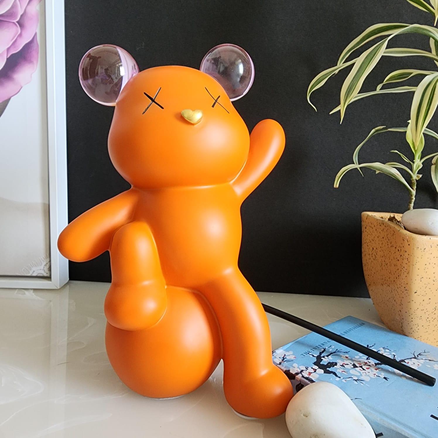 Celebrating Teddy Bear Holding a balloon