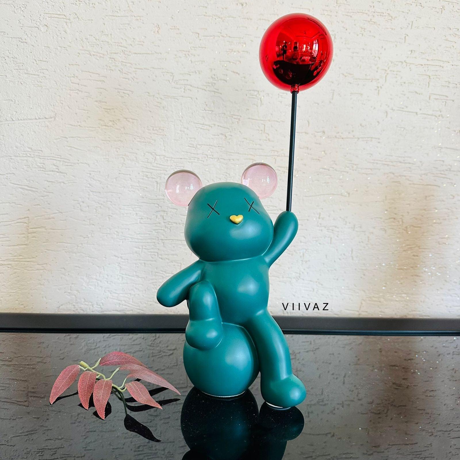 Celebrating Teddy Bear Holding a balloon