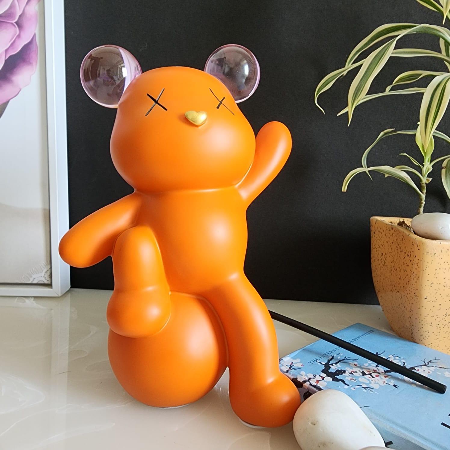 Celebrating Teddy Bear Holding a balloon