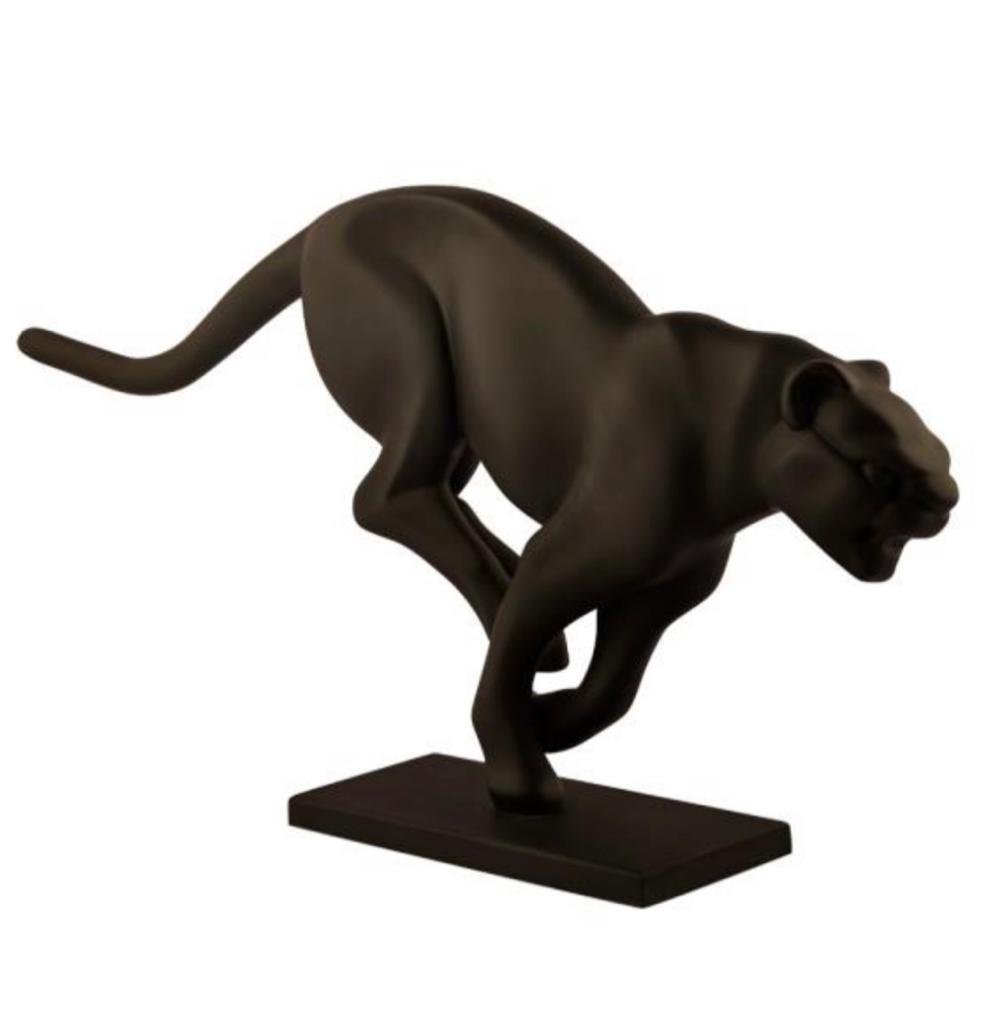 Chivalrous Cougar Sculpture - Curtsied Creature