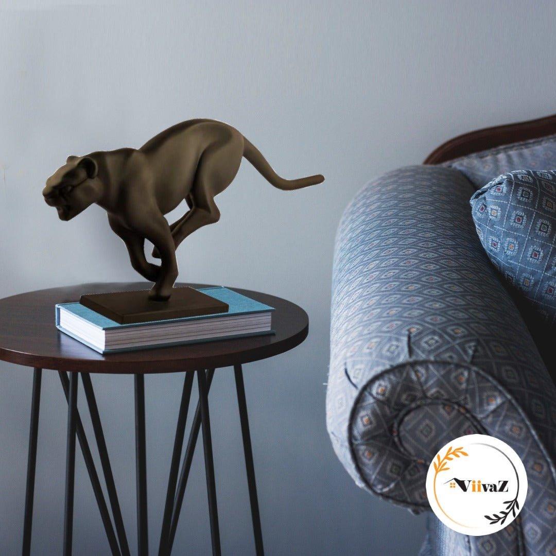 Chivalrous Cougar Sculpture - Curtsied Creature