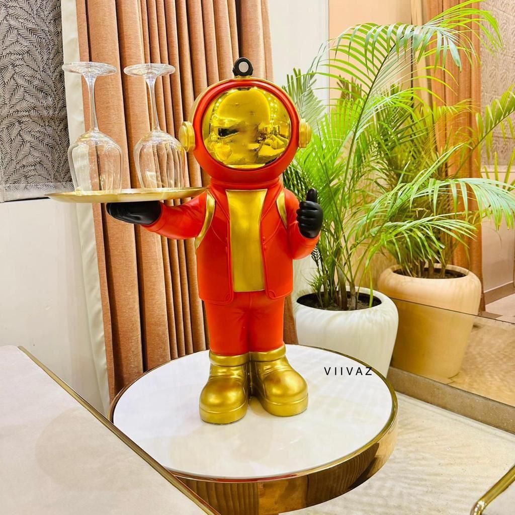 Dabbing Astronaut with Tray