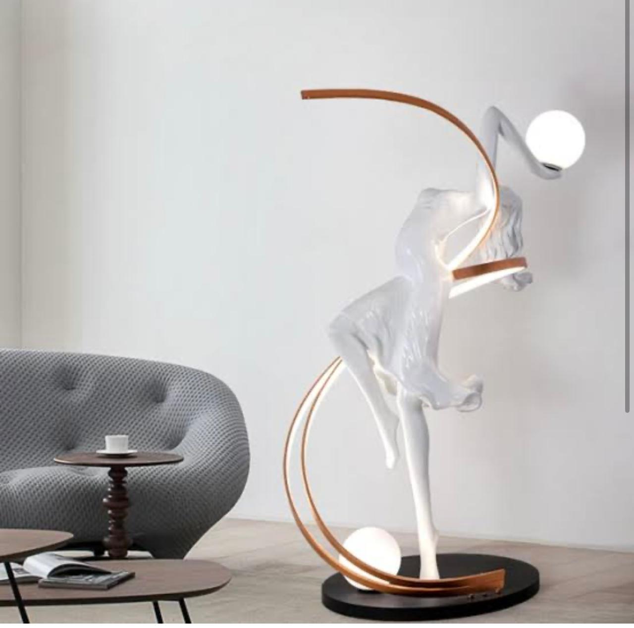 Dancing Leena Humanoid Sculpture Floor Lamp