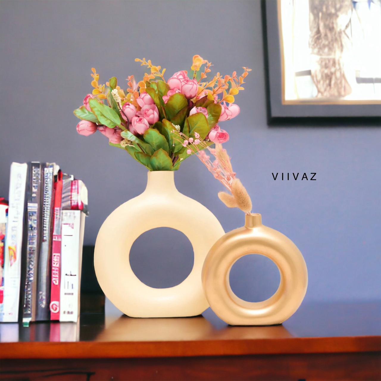 Donut Vase Pair