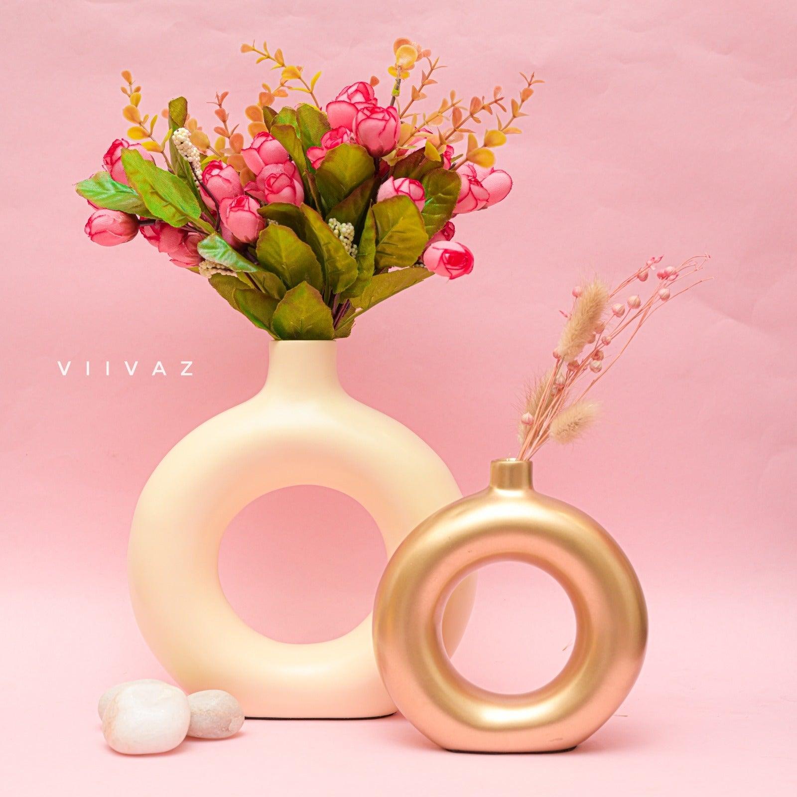 Donut Vase Pair