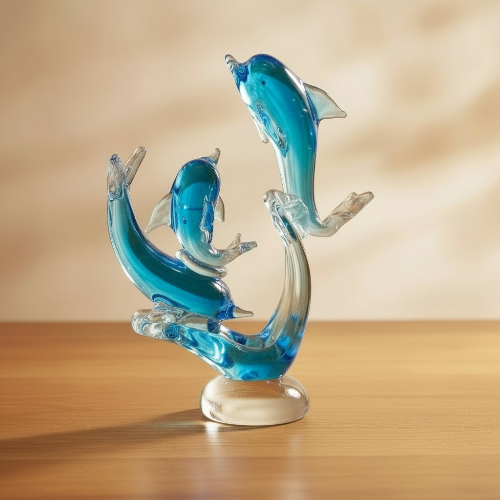 Murano Glass Dolphin Pod Style 4