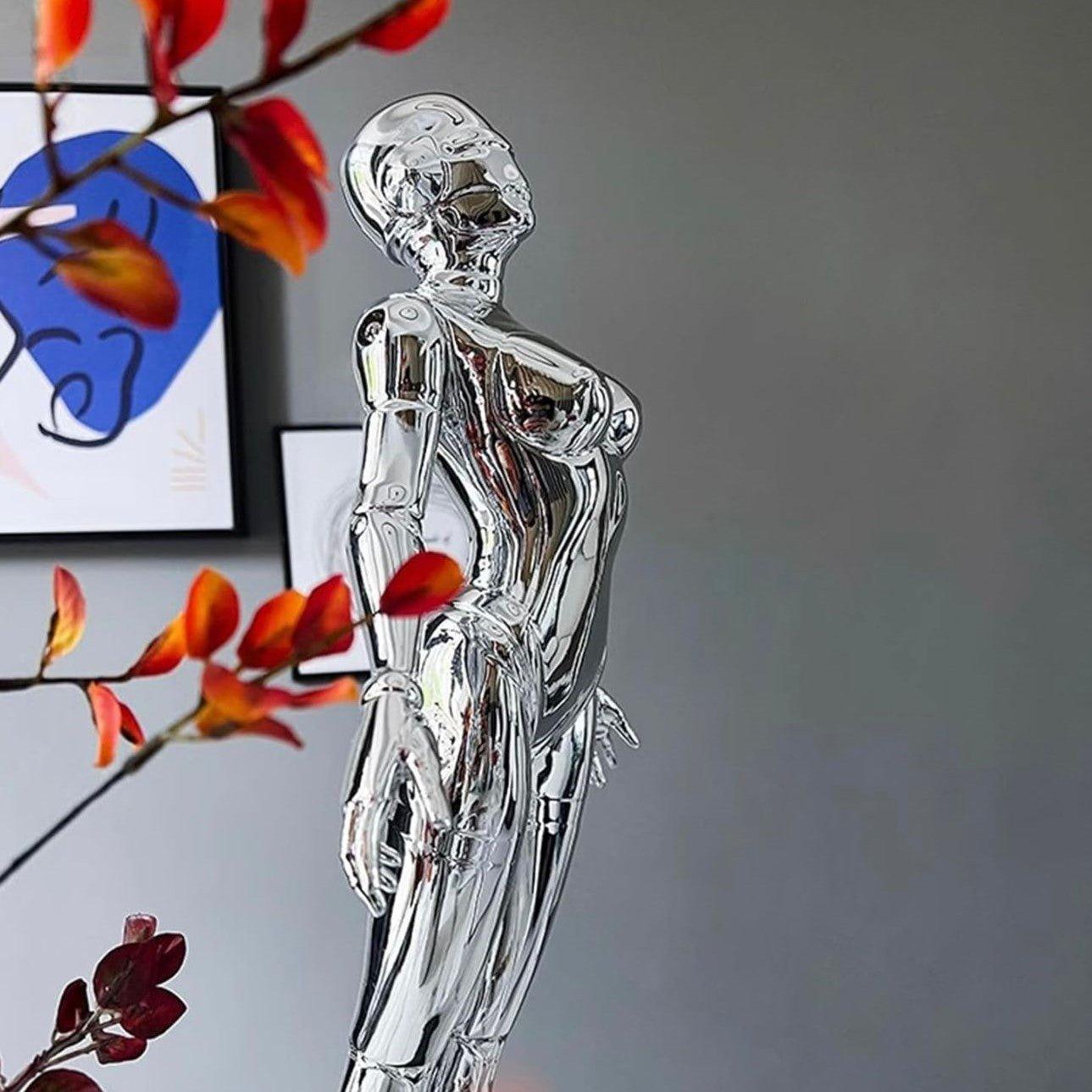 ELECTROPLATED LADY ROBOT ROBOCOP