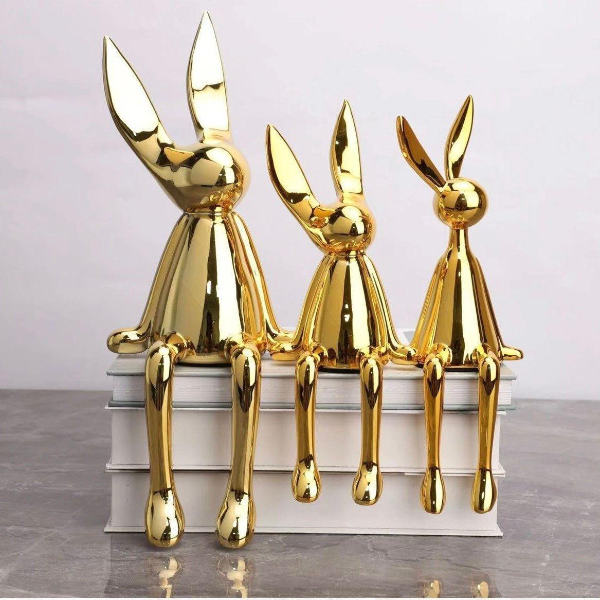 Electroplated Persian Bunny Relaxing