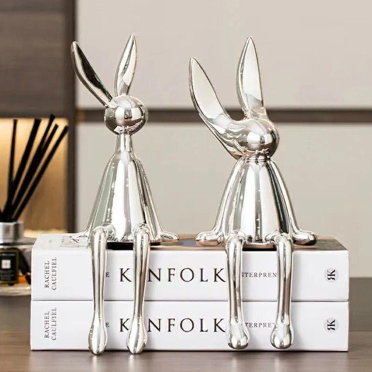 Electroplated Persian Bunny Relaxing