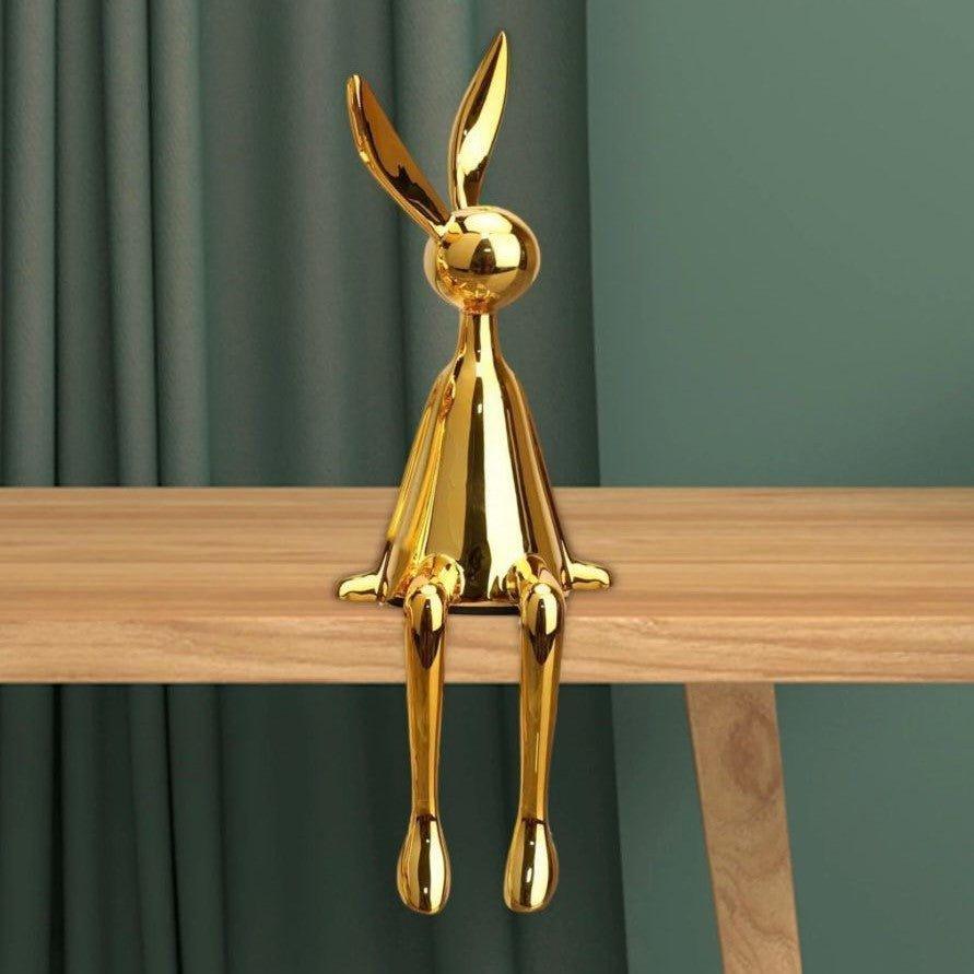 Electroplated Persian Bunny Relaxing