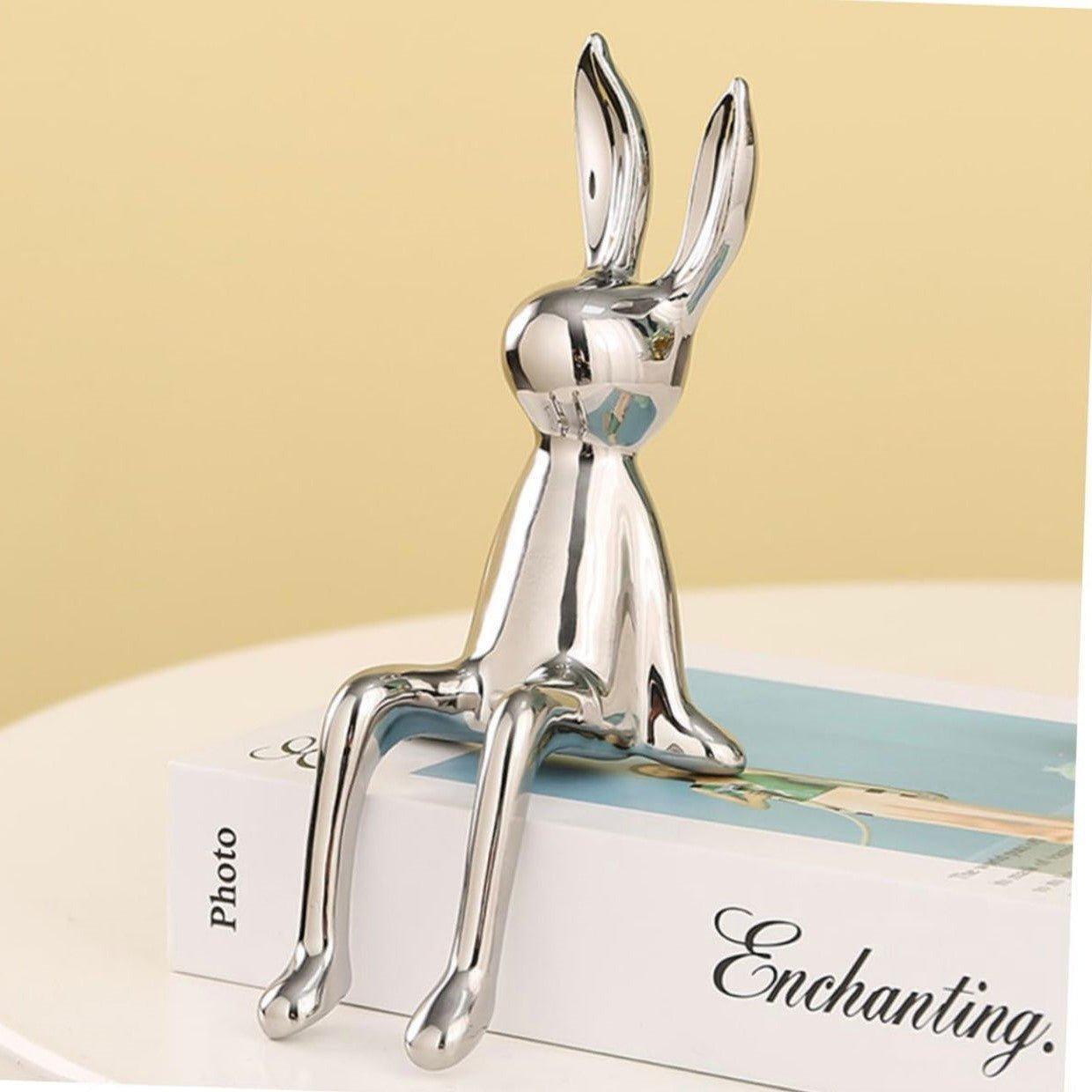 Electroplated Persian Bunny Relaxing