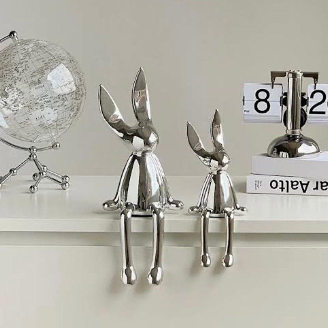 Electroplated Persian Bunny Relaxing