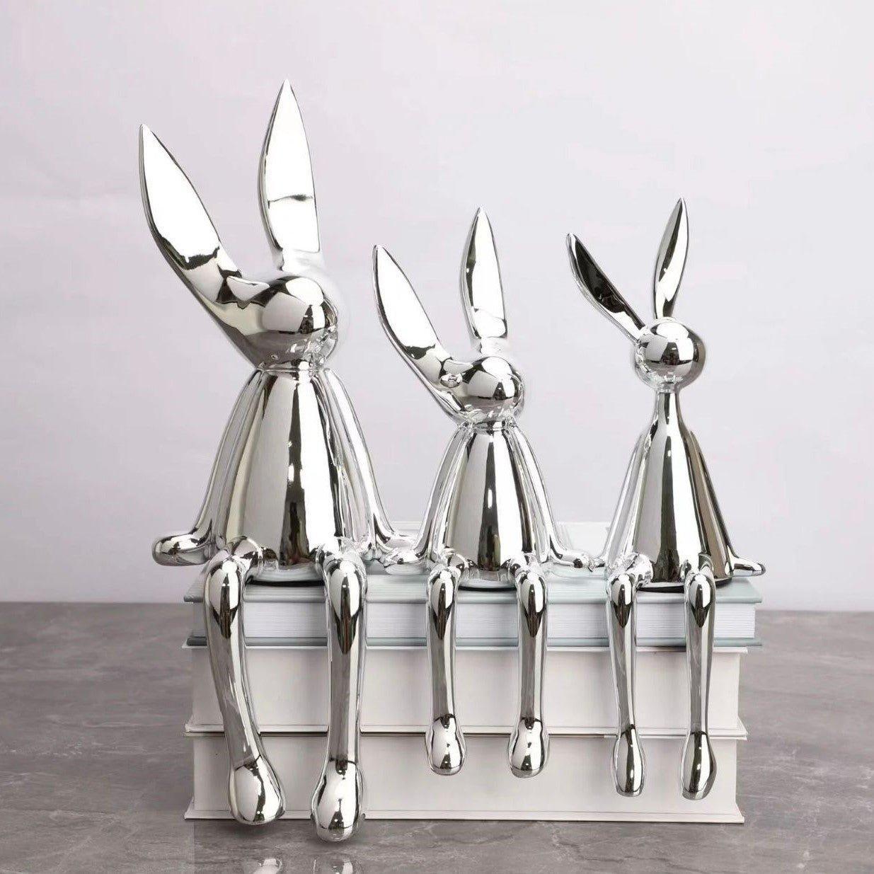 Electroplated Persian Bunny Relaxing