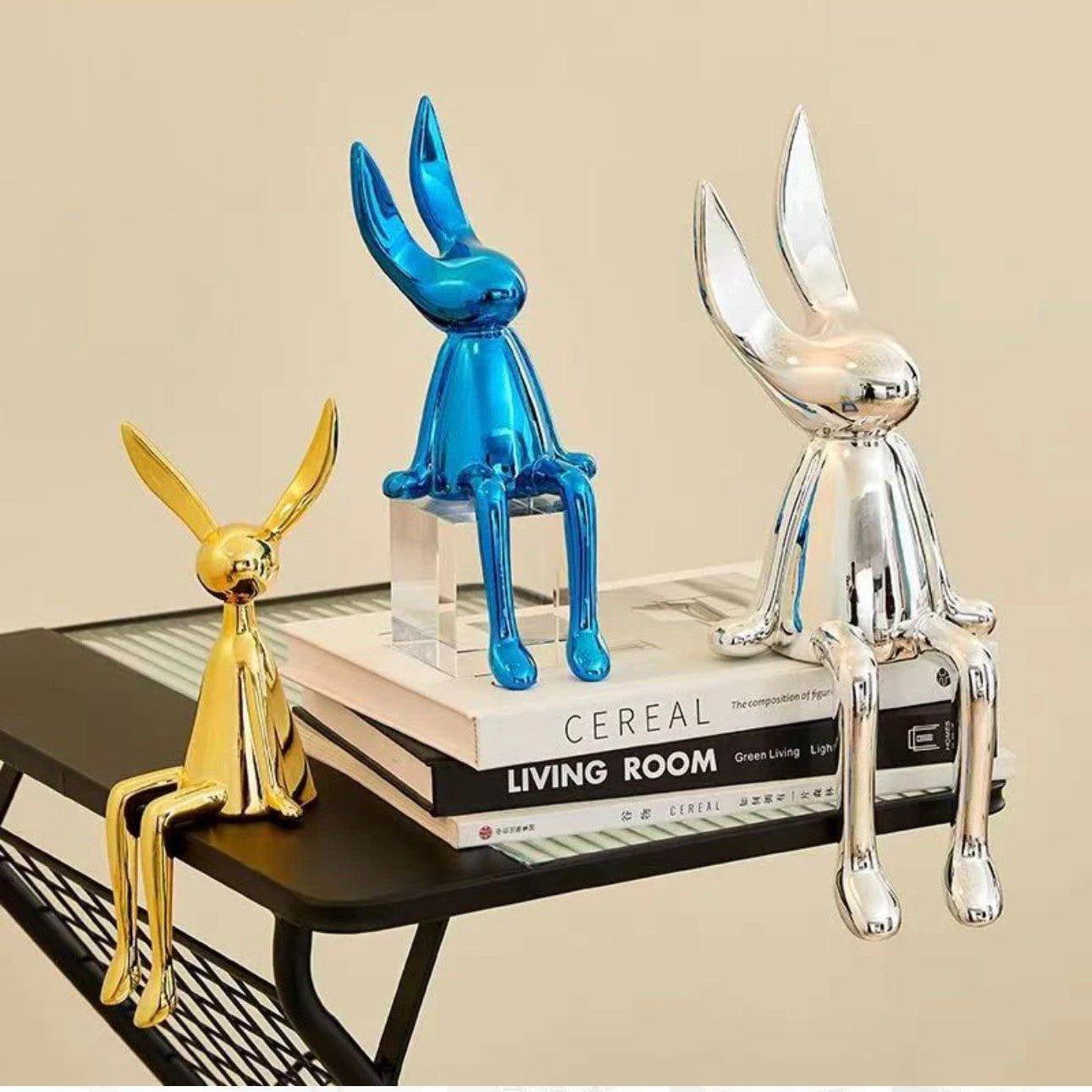 Electroplated Persian Bunny Relaxing