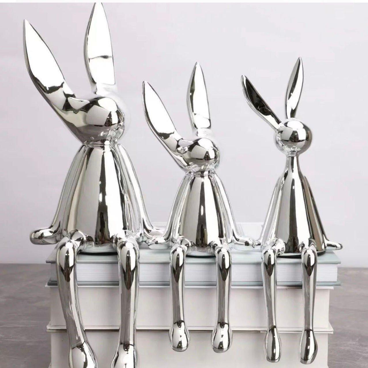 Electroplated Persian Bunny Relaxing