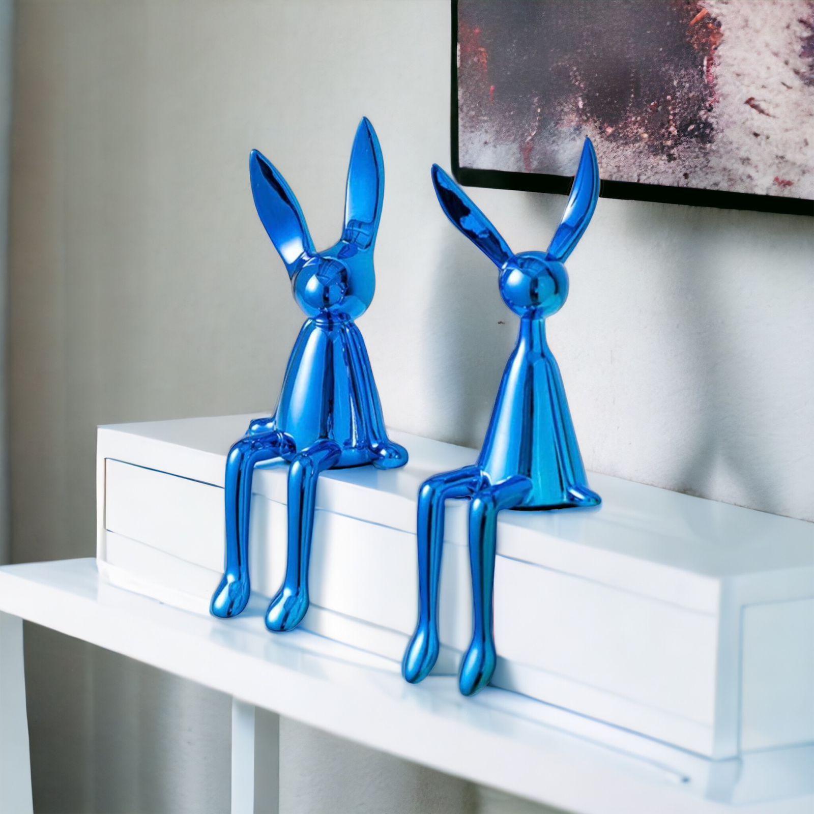 Electroplated Persian Bunny Relaxing