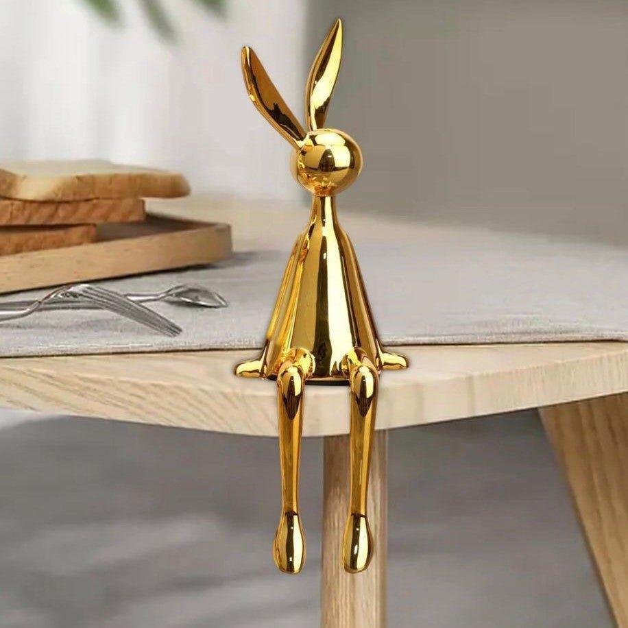 Electroplated Persian Bunny Relaxing