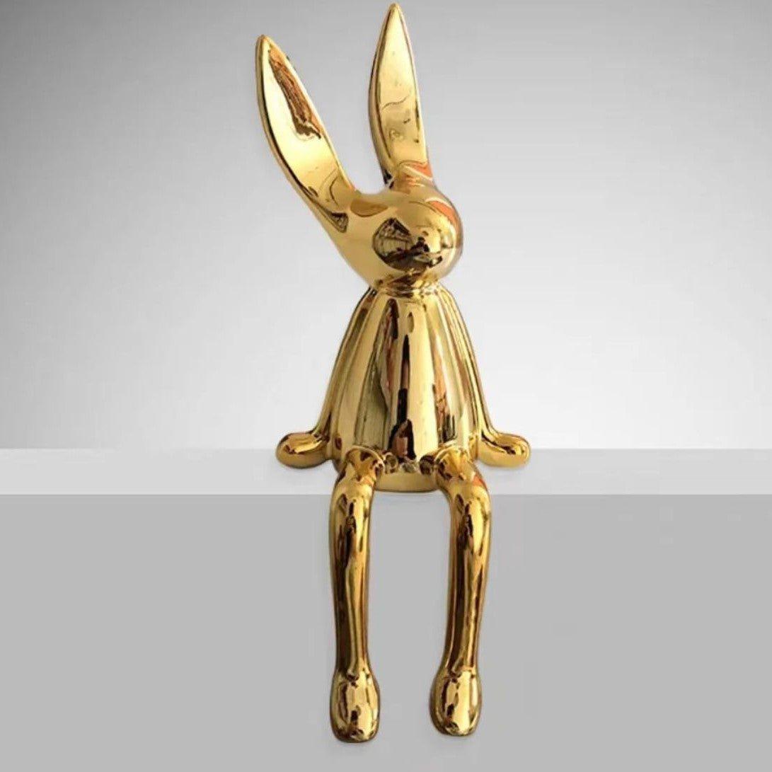 Electroplated Persian Bunny Relaxing