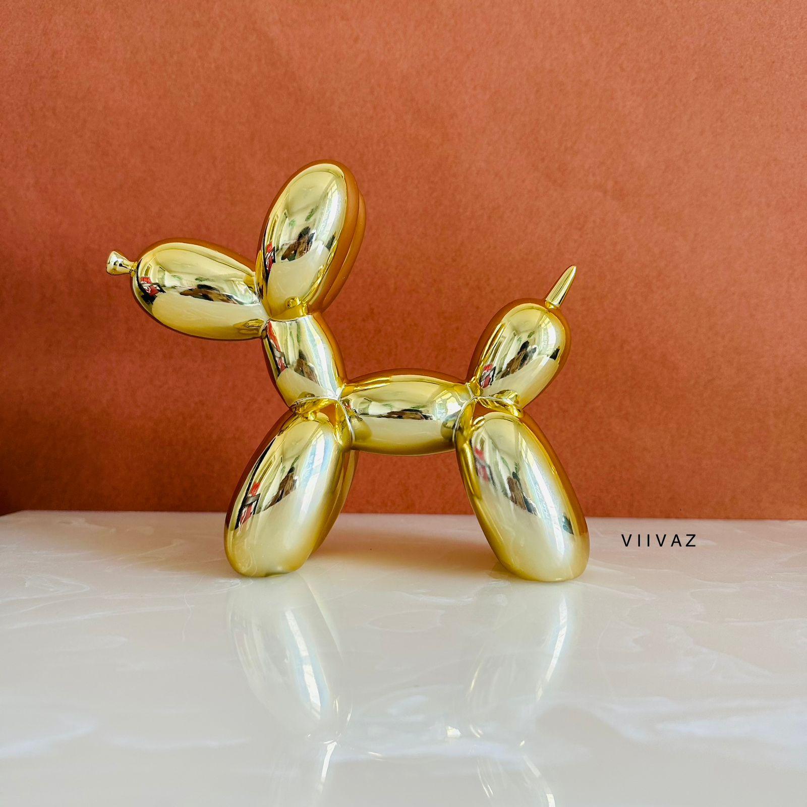 Electroplated Pop Dog Figurine