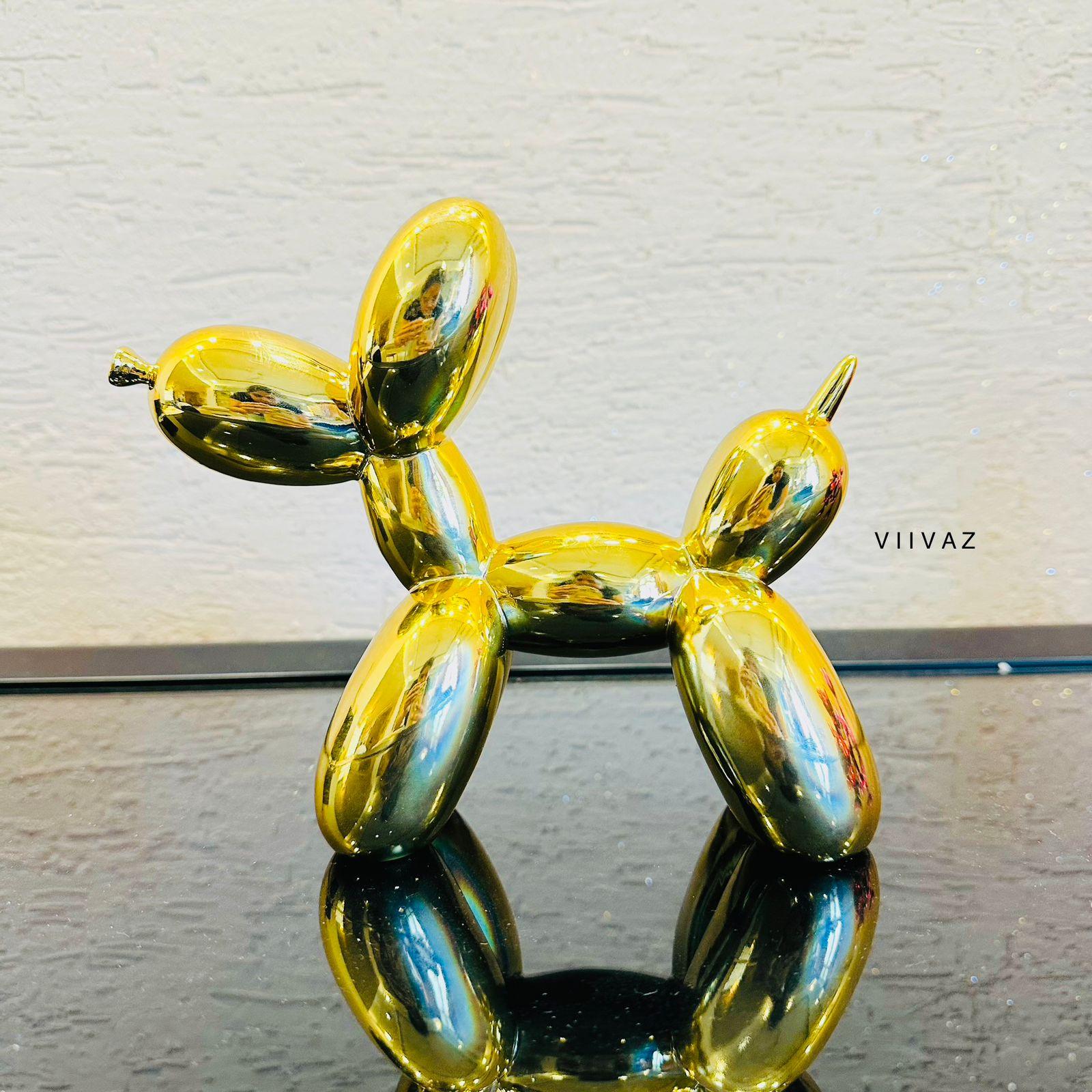 Electroplated Pop Dog Figurine