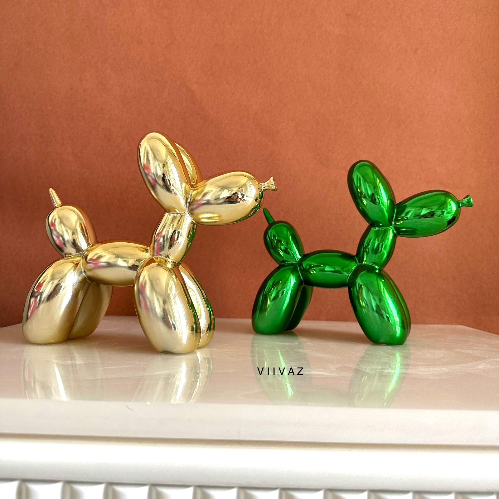 Electroplated Pop Dog Figurine