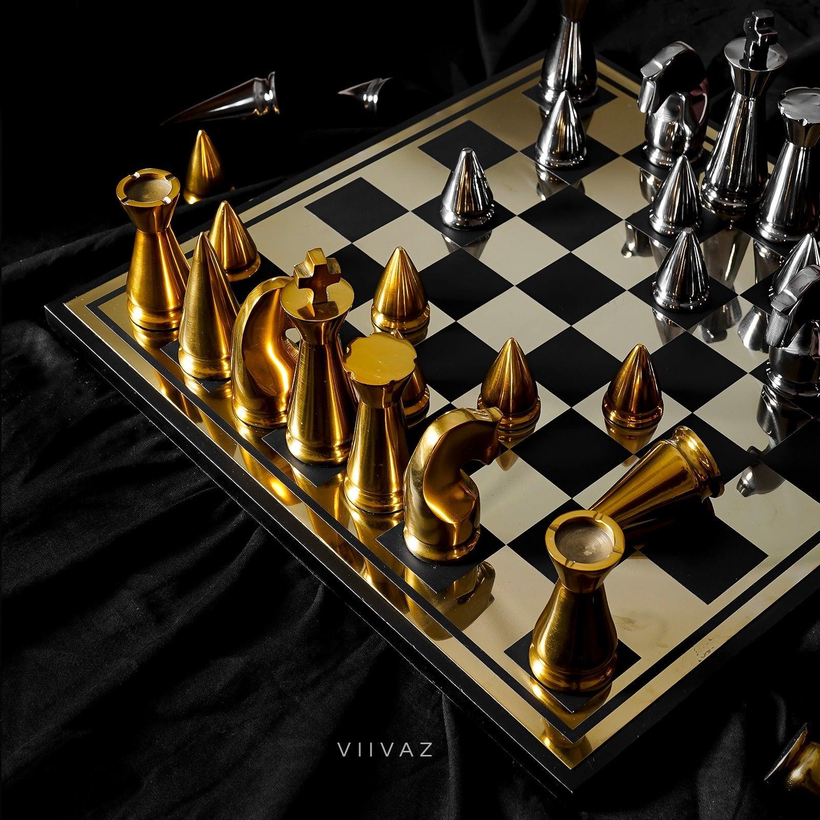 Elegant Metal Chess