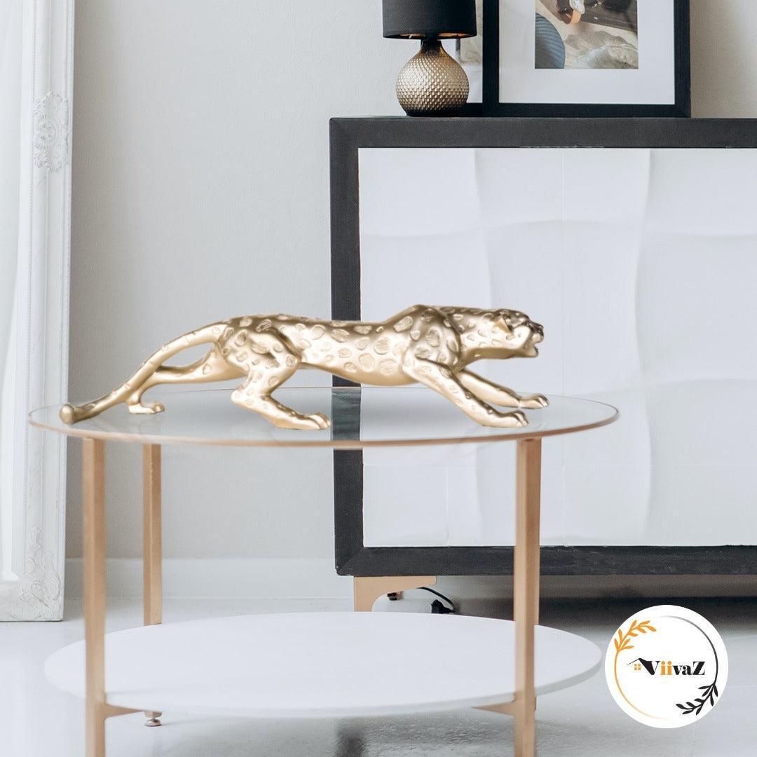 Elusive Leopard Sculpture