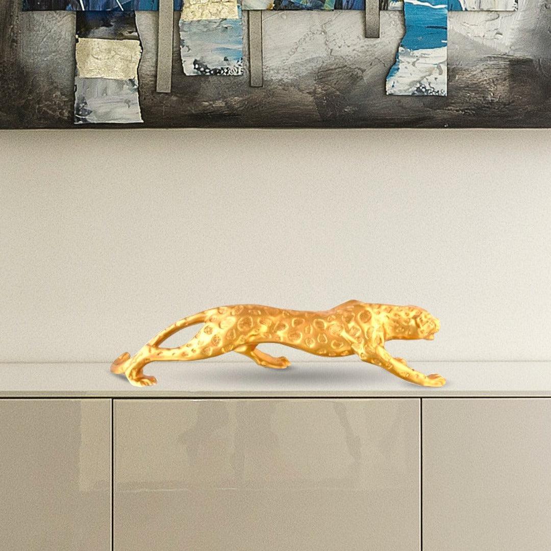 Elusive Leopard Sculpture