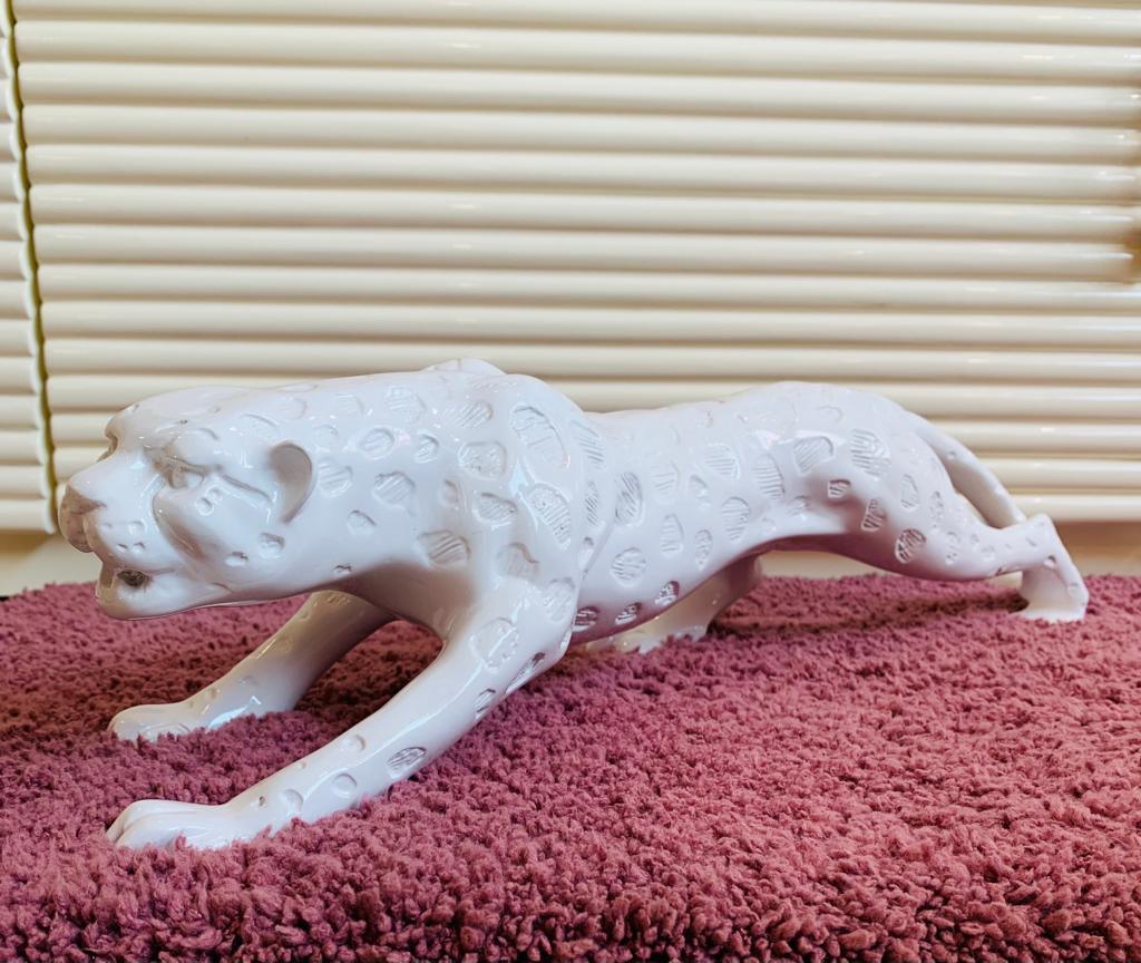 Elusive Leopard Sculpture