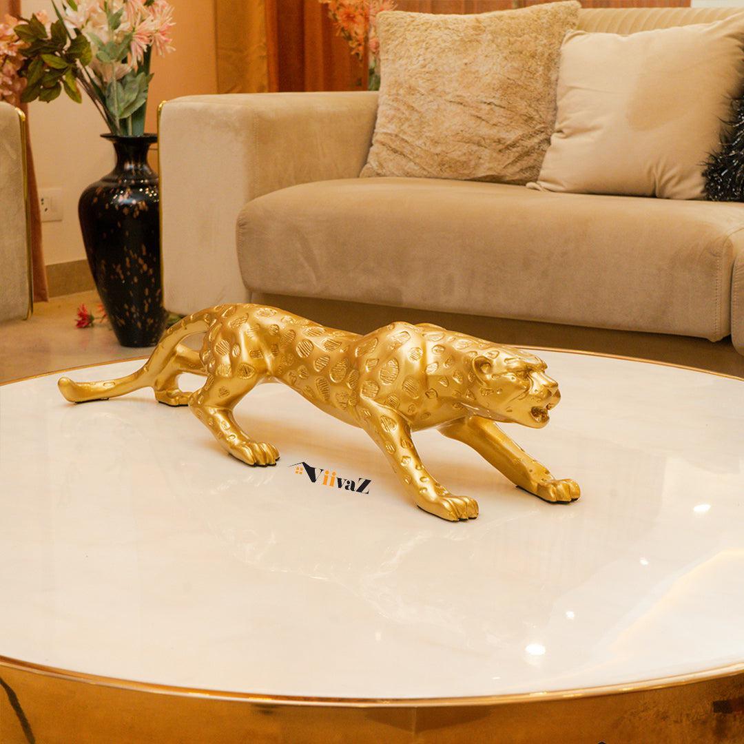 Elusive Leopard Sculpture