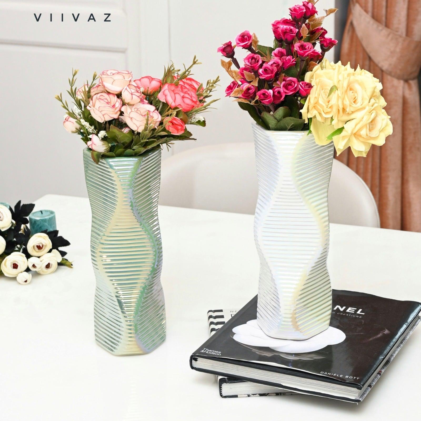 Enigmatic Swirl Crystal Vase