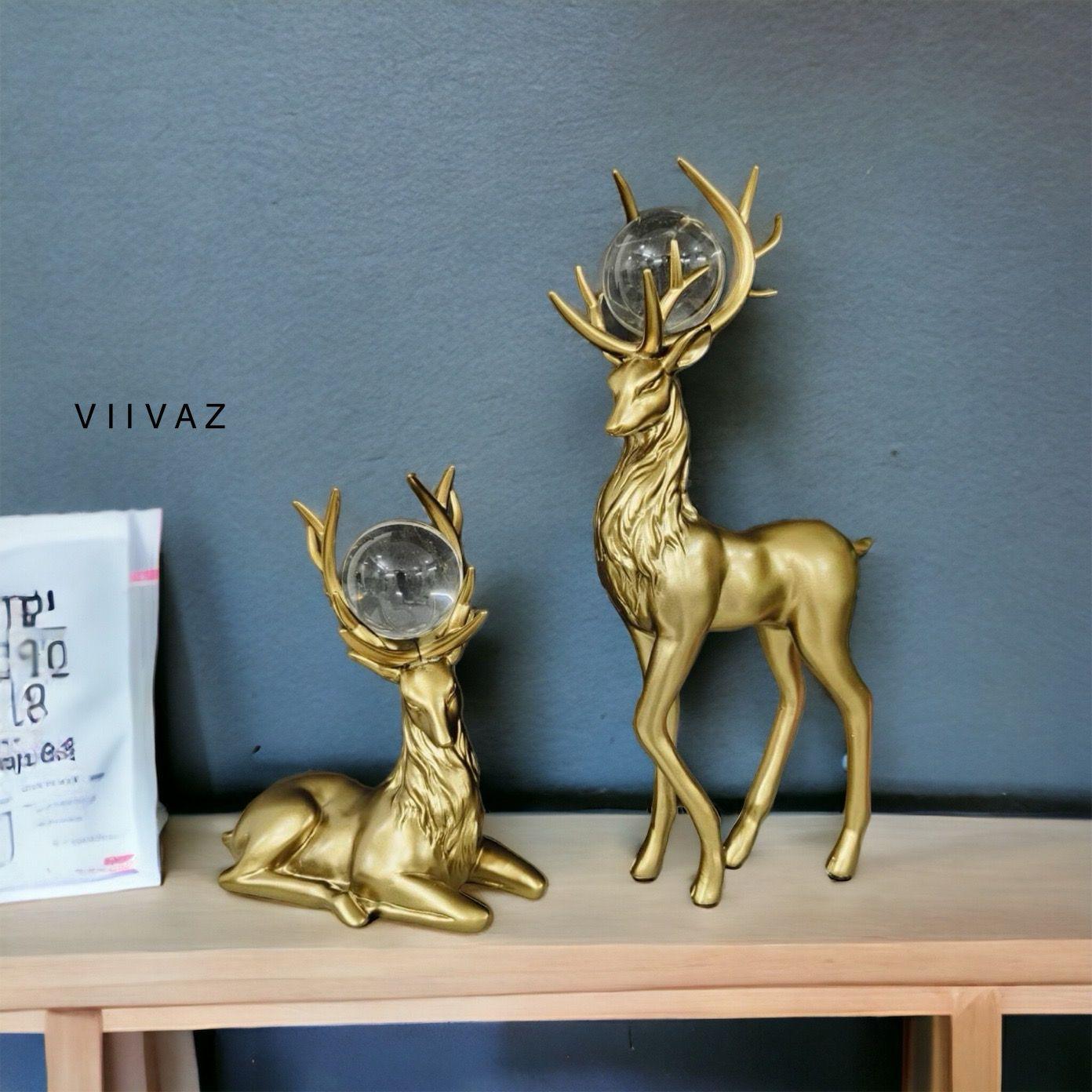 European Forest Reindeers Set of 2