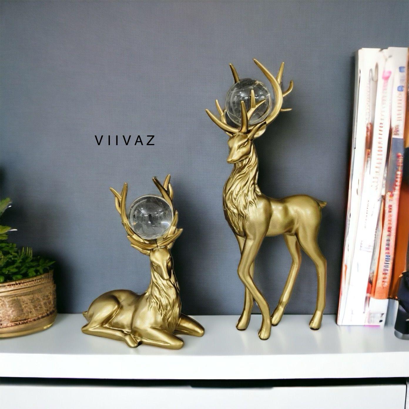 European Forest Reindeers Set of 2