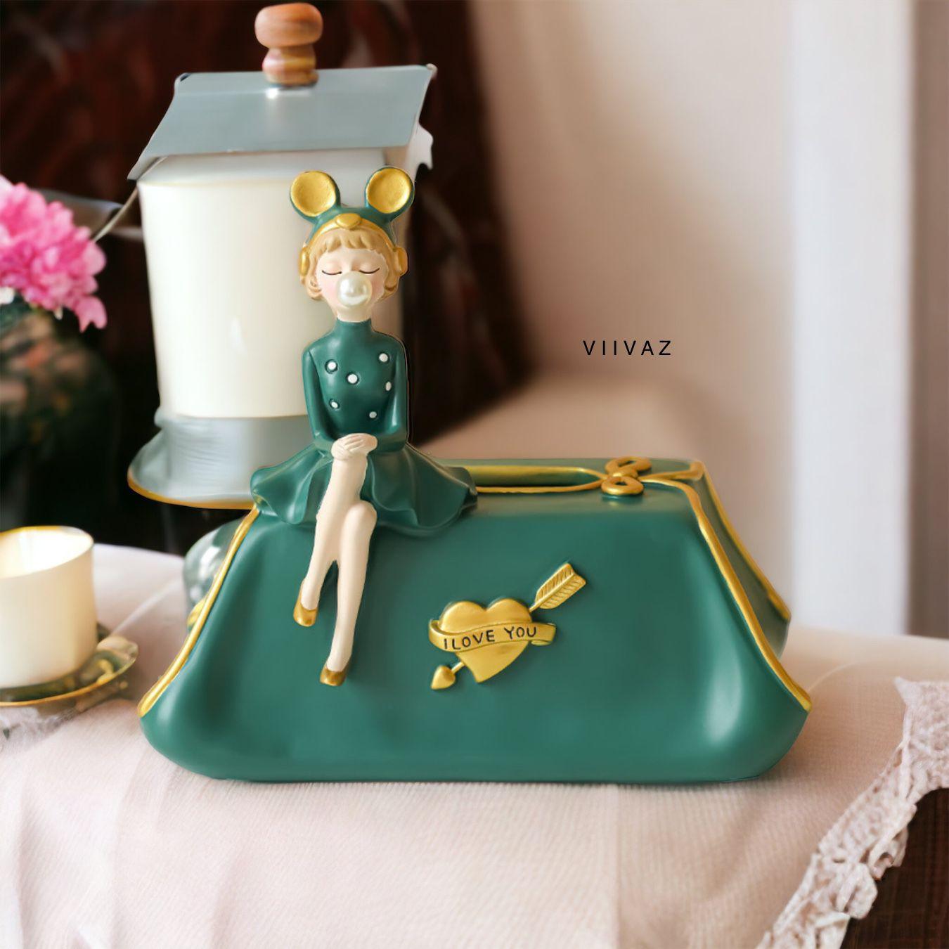 Feminine Grace Tissue Holder