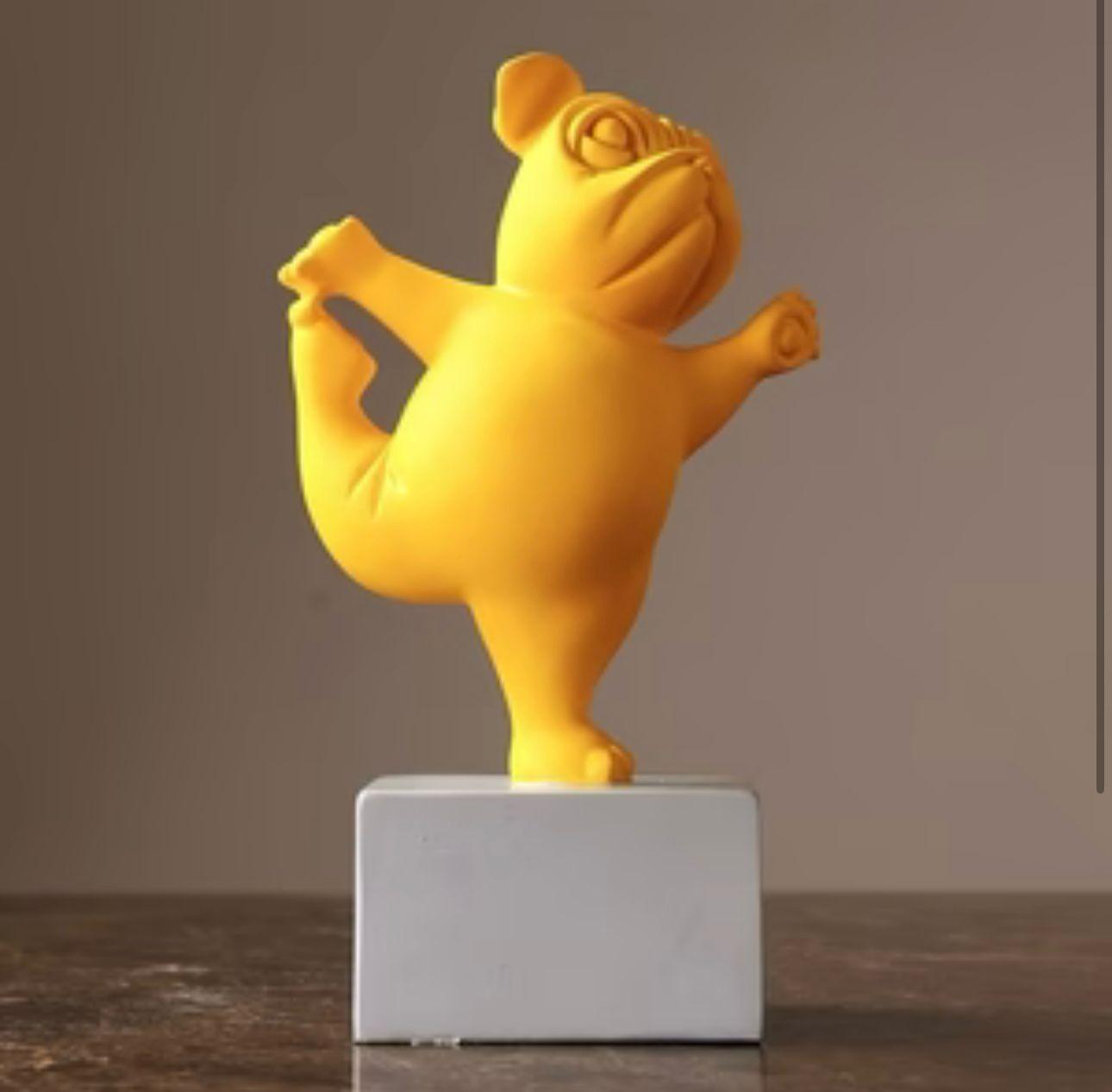French Bulldog Yoga Sculpture
