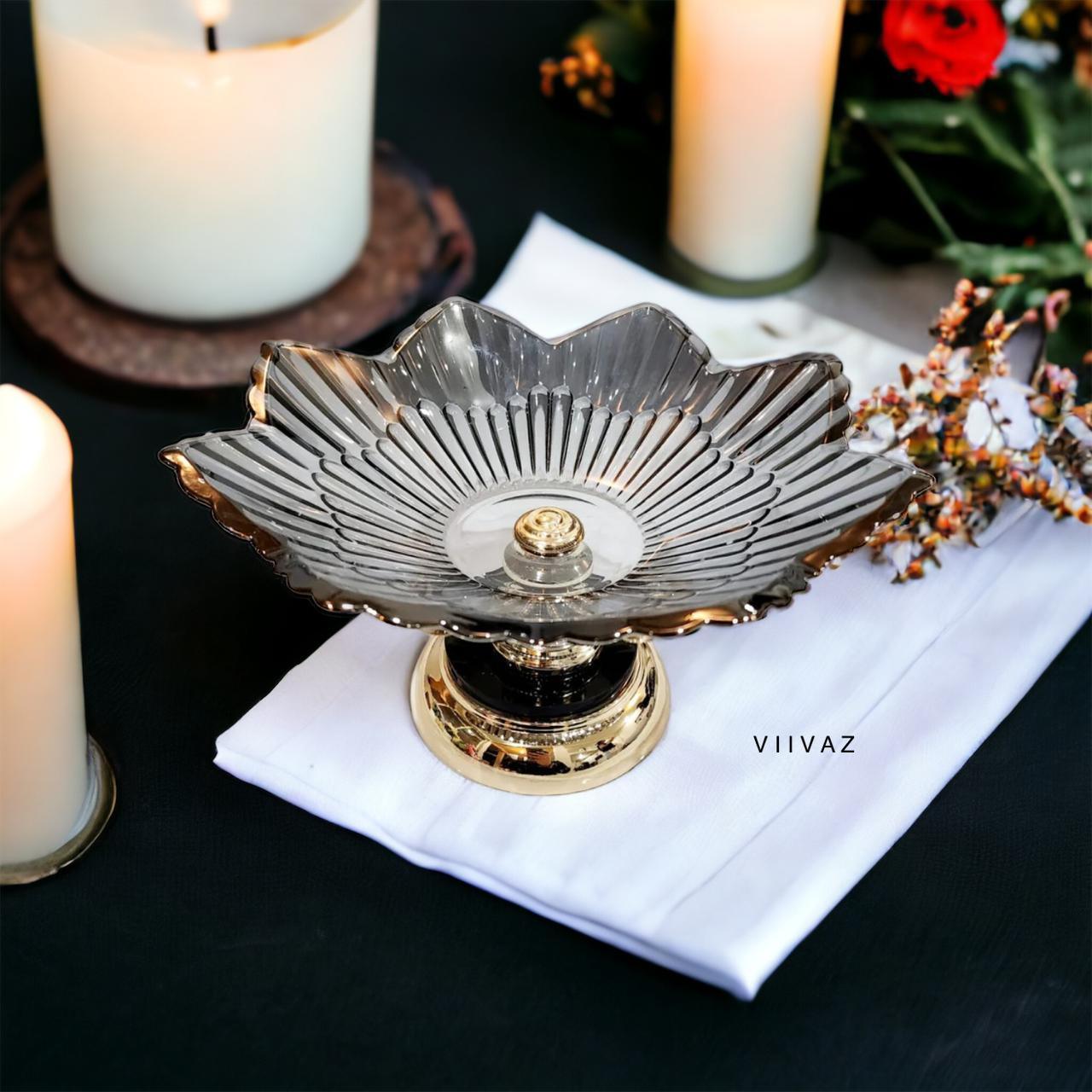 French Glass Fruit Bowl