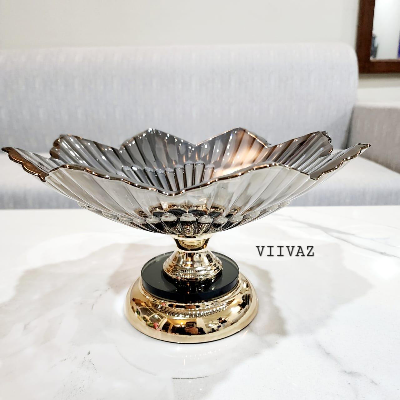 French Glass Fruit Bowl